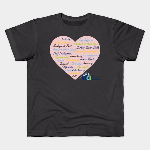 WCI Word Cloud Kids T-Shirt by wci